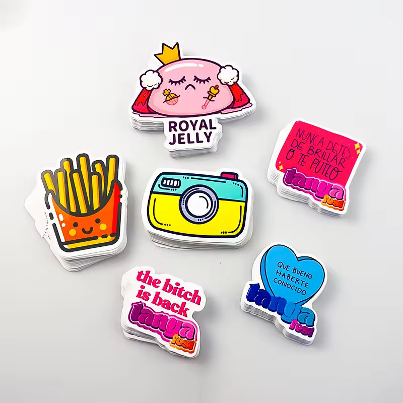 Custom Printed Full Color Waterproof Adhesive Plastic Transparent Clear Logo Die Cut Sticker Labels