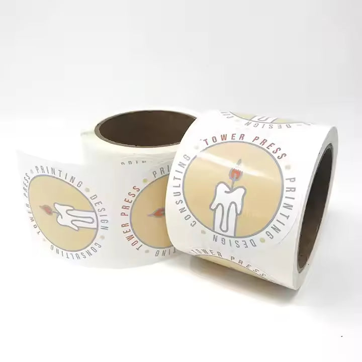Autocollants en PVC auto-adhésifs personnalisés, autocollants en vinyle découpés, impression imperméable, logo de dessin animé mignon, autocollants personnalisés