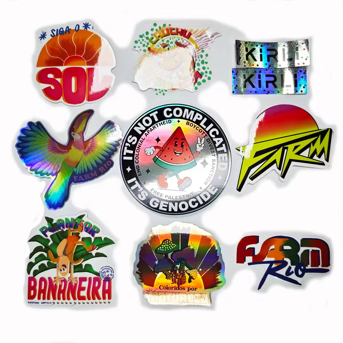 Wholesale Self-adhesive PVC Sticker Custom Die Cut Vinyl Sticker Printing Waterproof Cute Cartoon logo Stickers Custom