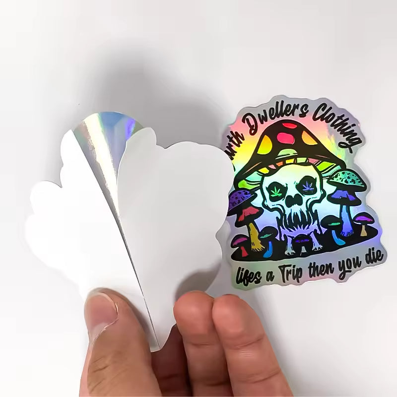 Custom Printed Full Color Waterproof Adhesive Plastic Transparent Clear Logo Die Cut Sticker Labels
