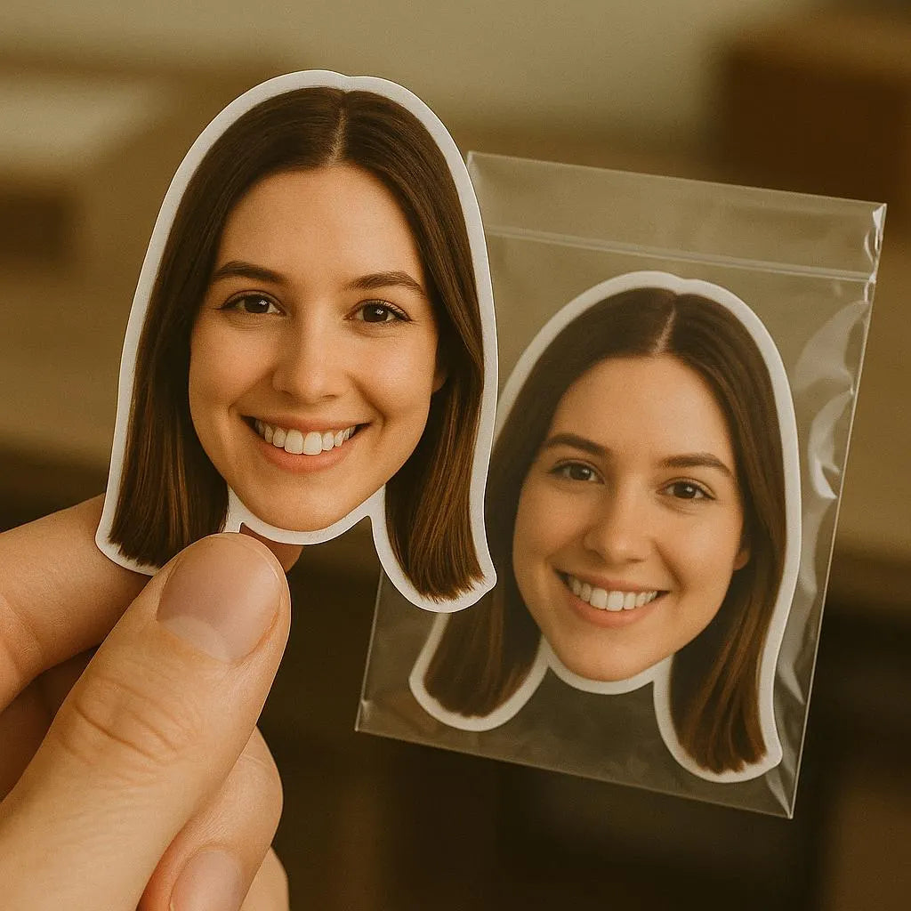 Custom Face Confetti Stickers, Personalized Photo Cutouts for Wedding, Birthday, Party