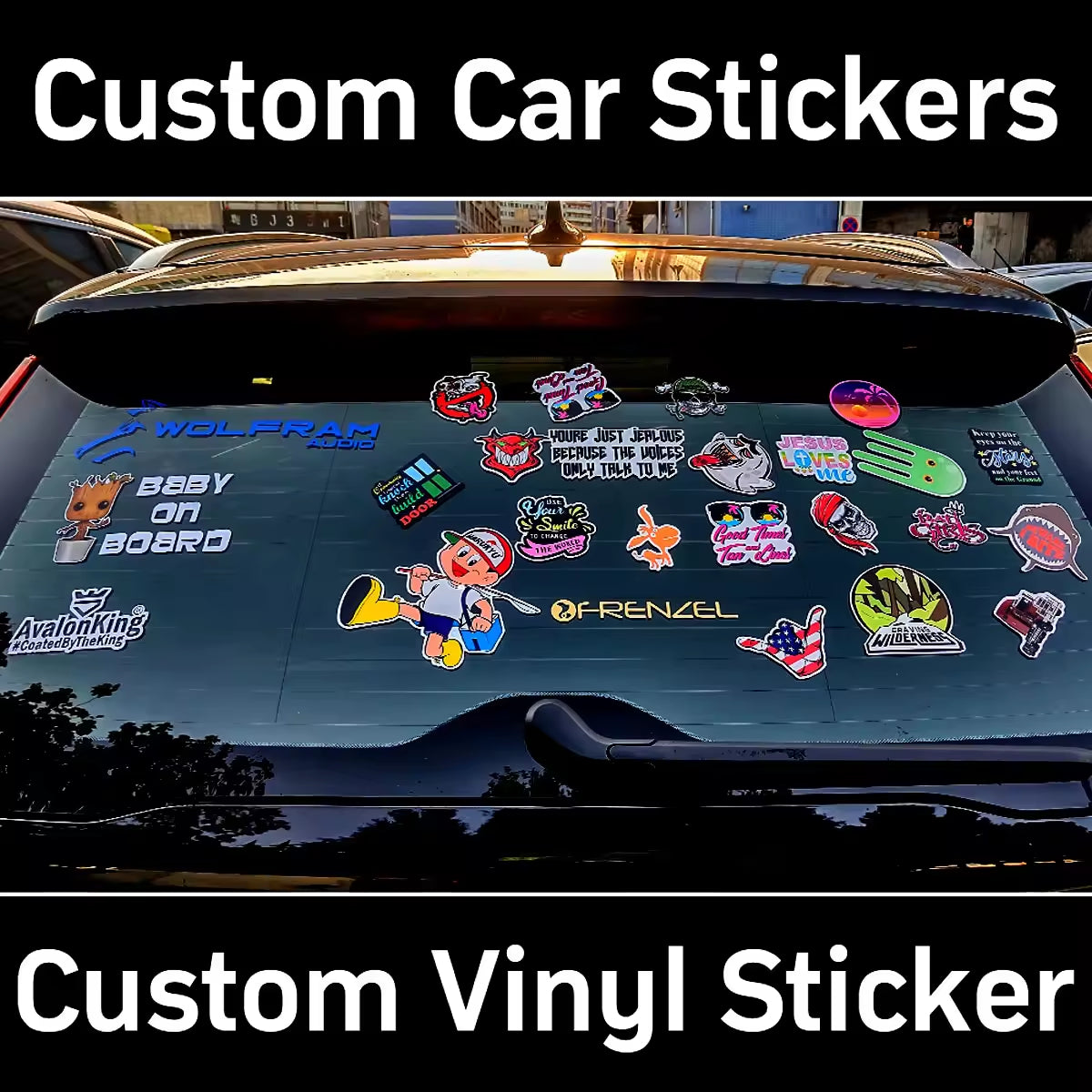 Custom Car Stickers for Lovers - Animal Themed Vinyl Decals for Windows & Bumpers - Dog/Cat Designs