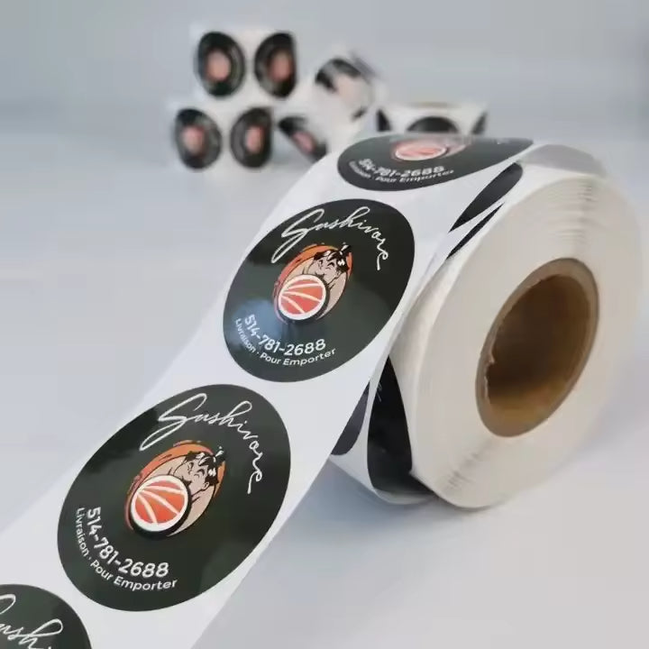 Autocollants en PVC auto-adhésifs personnalisés, autocollants en vinyle découpés, impression imperméable, logo de dessin animé mignon, autocollants personnalisés