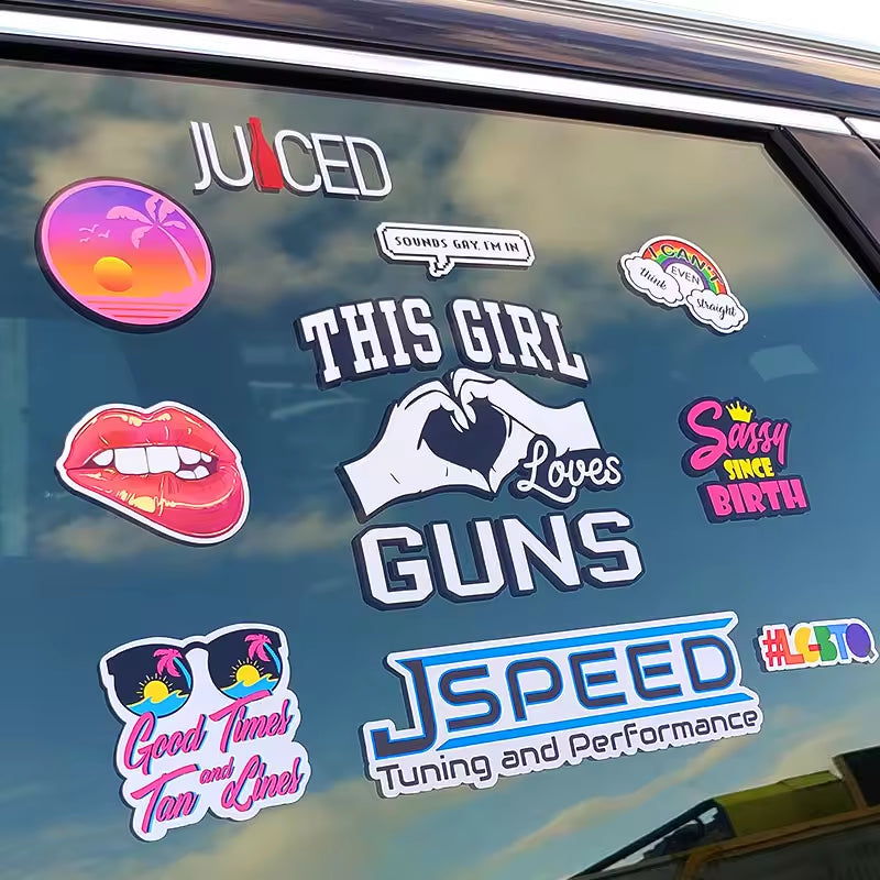 Personalized Car Stickers Custom Text/Logo - UV Resistant Decals for Windows, Bumpers & Laptops - Multiple Colors