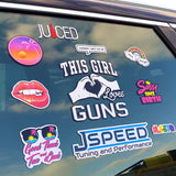 Personalized Car Stickers Custom Text/Logo - UV Resistant Decals for Windows, Bumpers & Laptops - Multiple Colors
