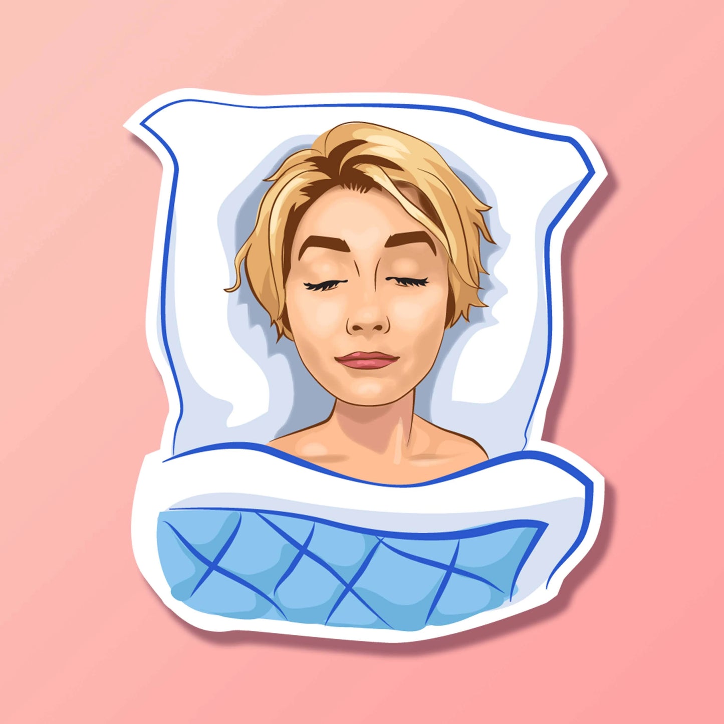 Personalized Stickers _ Matte or Glossy _ Minimal _ Custom Drawing Portrait Sticker _ Digital Illustration _ Picture Decal _ Photo Sticker