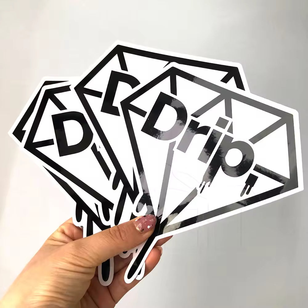 Autocollants en PVC auto-adhésifs personnalisés, autocollants en vinyle découpés, impression imperméable, logo de dessin animé mignon, autocollants personnalisés