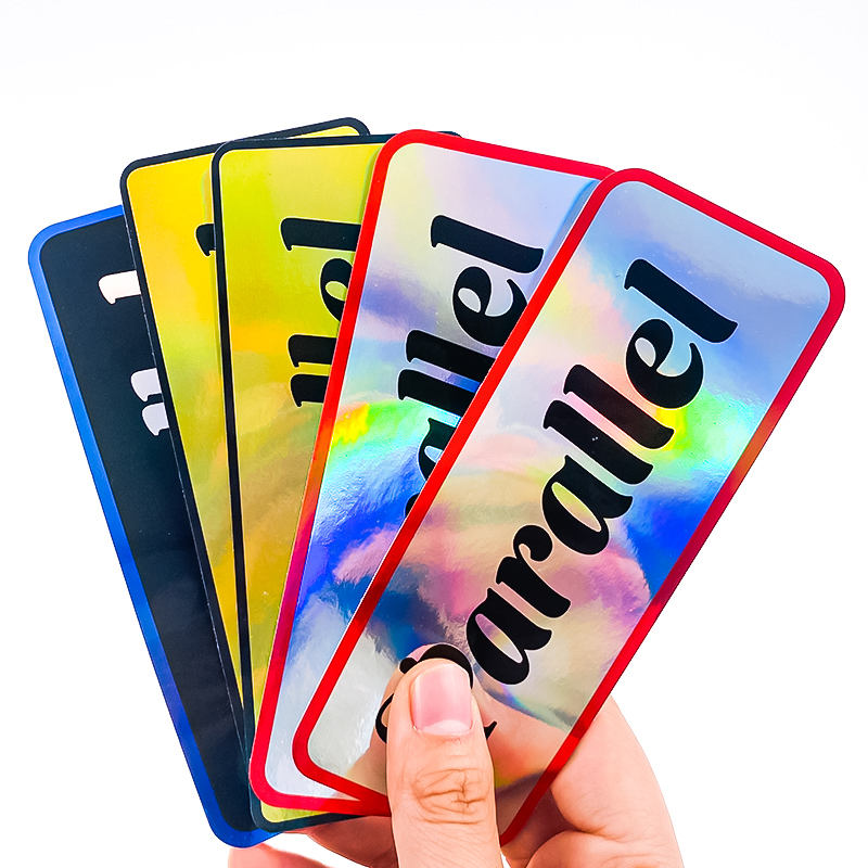Custom Logo Adhesive Make Eco Laser Hologram Sticker Holographic Vinyl Sticker Printing