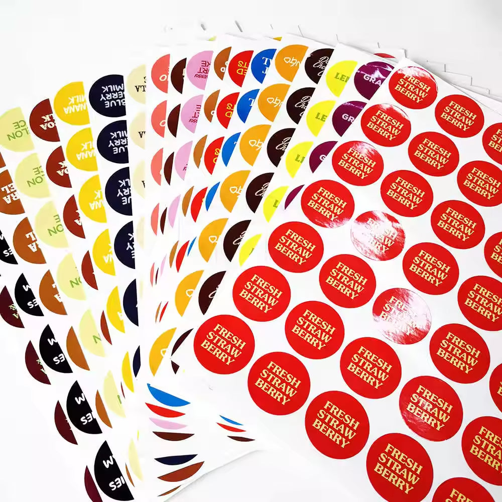 Autocollants en PVC auto-adhésifs personnalisés, autocollants en vinyle découpés, impression imperméable, logo de dessin animé mignon, autocollants personnalisés