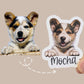 Personalized Dog Sticker, Custom Dog Polaroid Sticker, Dog Lover Sticker, Custom Pet Photo Sticker, Dog Mom Sticker, Cute Pet Lover Gifts