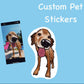 Autocollants en PVC auto-adhésifs personnalisés, autocollants en vinyle découpés, impression imperméable, logo de dessin animé mignon, autocollants personnalisés 