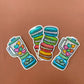 Shiny Die Cut Holographic Glossy Custom Printed Sticker Labels