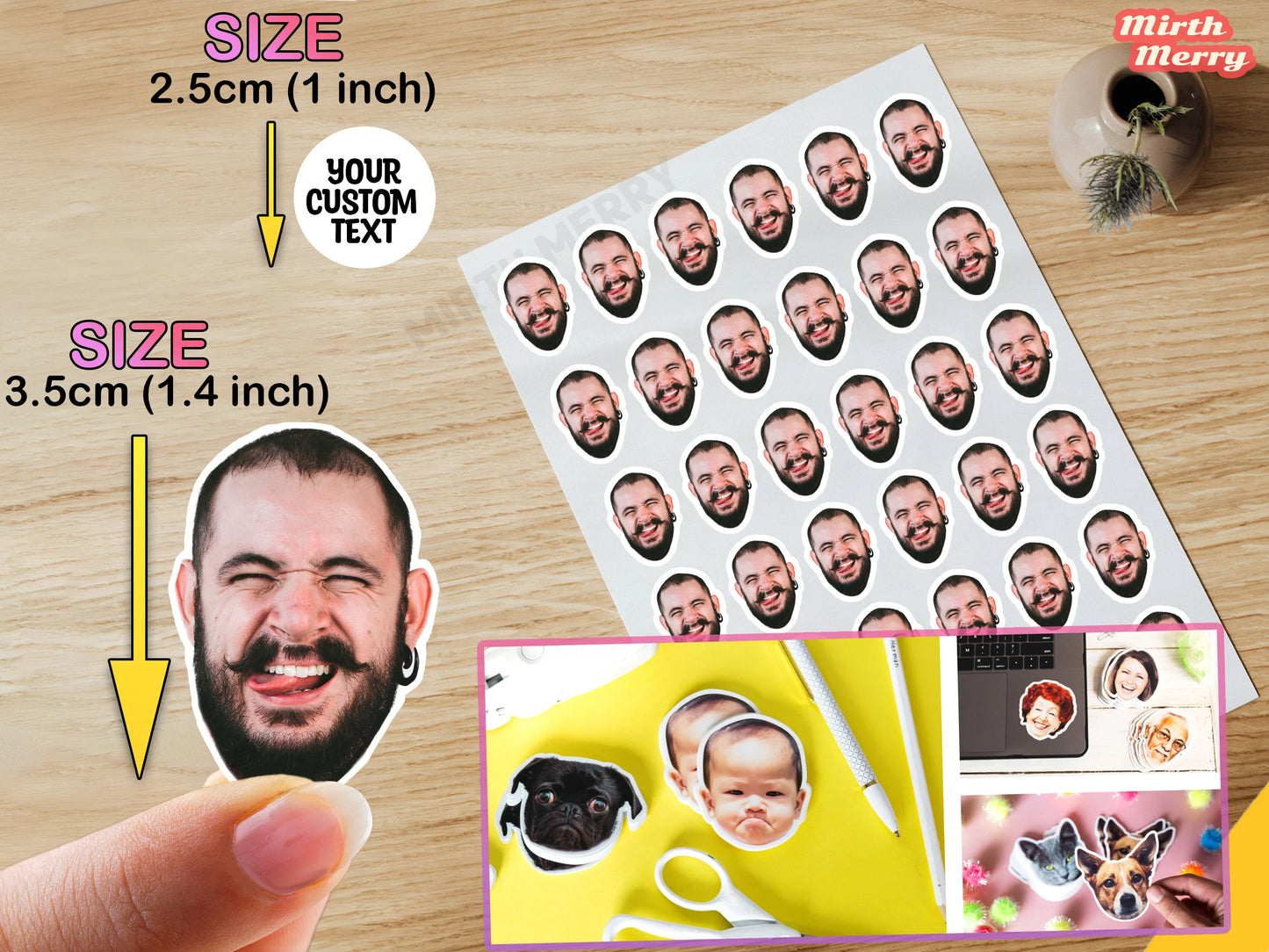 Venta al por mayor de pegatinas autoadhesivas de PVC, pegatinas de vinilo troqueladas personalizadas, impresión impermeable, pegatinas con logotipos de dibujos animados lindos, personalizadas. 