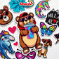 Custom Print Vinyl Waterproof Die Cut Sticker Label Brand Logo Cartoon Self-adhesive Sticker for Water Bottle