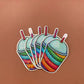 Shiny Die Cut Holographic Glossy Custom Printed Sticker Labels