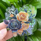 Custom Design Hologram Glitter Film Logo Self Adhesive Waterproof PVC Transparent Clear Cartoon Die Cut Sticker