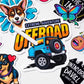 Custom Print Vinyl Waterproof Die Cut Sticker Label Brand Logo Cartoon Self-adhesive Sticker for Water Bottle