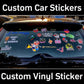 Custom Car Stickers for Lovers - Animal Themed Vinyl Decals for Windows & Bumpers - Dog/Cat Designs