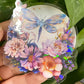 Custom Design Hologram Glitter Film Logo Self Adhesive Waterproof PVC Transparent Clear Cartoon Die Cut Sticker