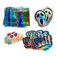 Autocollants en PVC auto-adhésifs personnalisés, autocollants en vinyle découpés, impression imperméable, logo de dessin animé mignon, autocollants personnalisés 