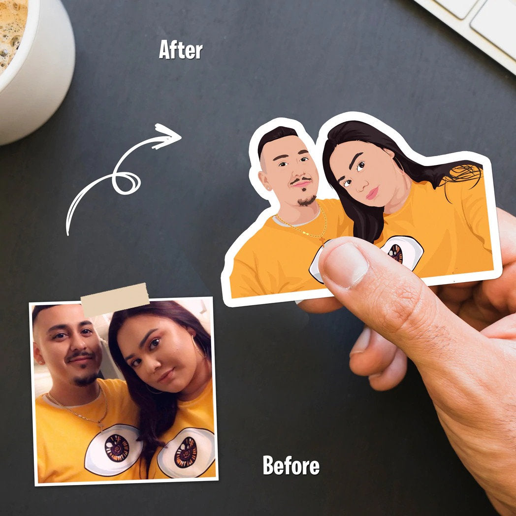 Venta al por mayor de pegatinas autoadhesivas de PVC, pegatinas de vinilo troqueladas personalizadas, impresión impermeable, pegatinas con logotipos de dibujos animados lindos, personalizadas. 