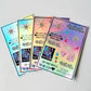 UV Resist Waterproof Shiny Silver Laser Hologram Sticker Label Custom Logo Die Cut Glitter Holographic Sticker Label