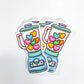 Custom Design Personalized Logo Self Adhesive Waterproof PVC Vinyl Cartoon Die Cut Sticker
