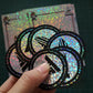 UV Resist Waterproof Shiny Silver Laser Hologram Sticker Label Custom Logo Die Cut Glitter Holographic Sticker Label