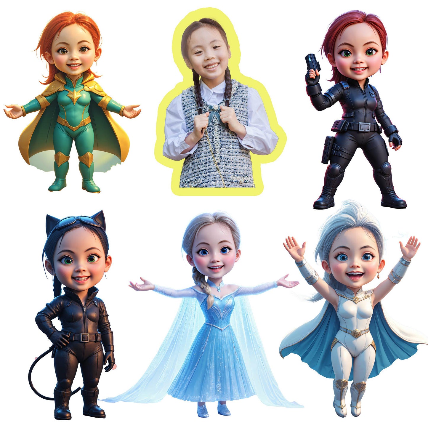 Venta al por mayor de pegatinas autoadhesivas de PVC, pegatinas de vinilo troqueladas personalizadas, impresión impermeable, pegatinas con logotipos de dibujos animados lindos, personalizadas. 